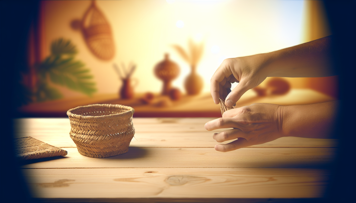 'mains remodelant un set de table'