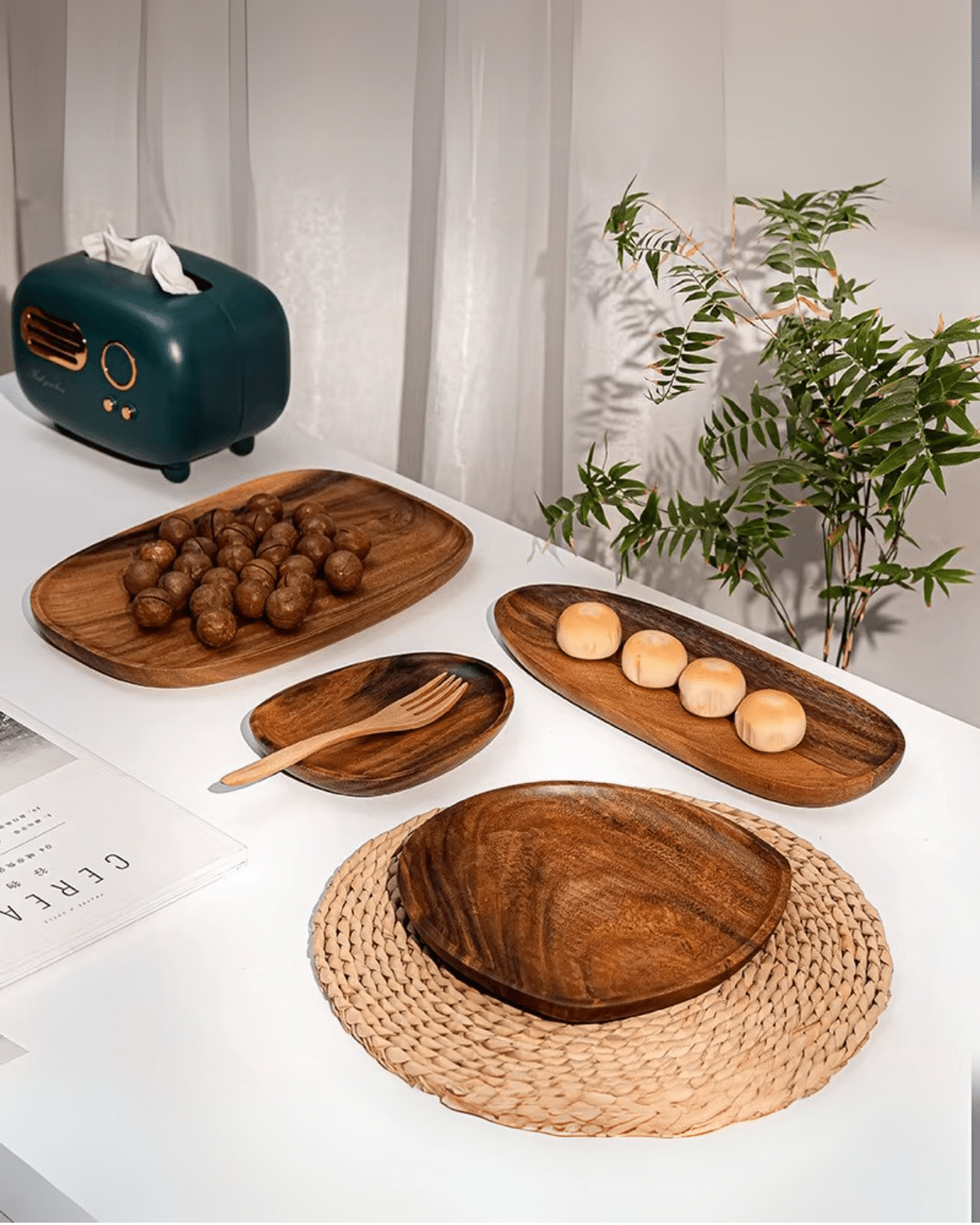 Plateau set de table Marron - Matabledeco