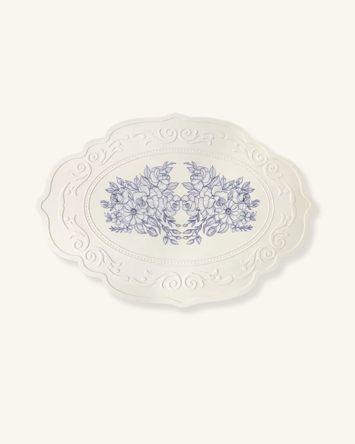 Set de table assiette Blanc - Matabledeco