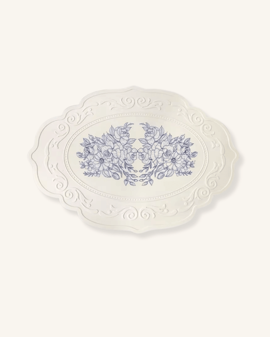 Set de table assiette Blanc - Matabledeco