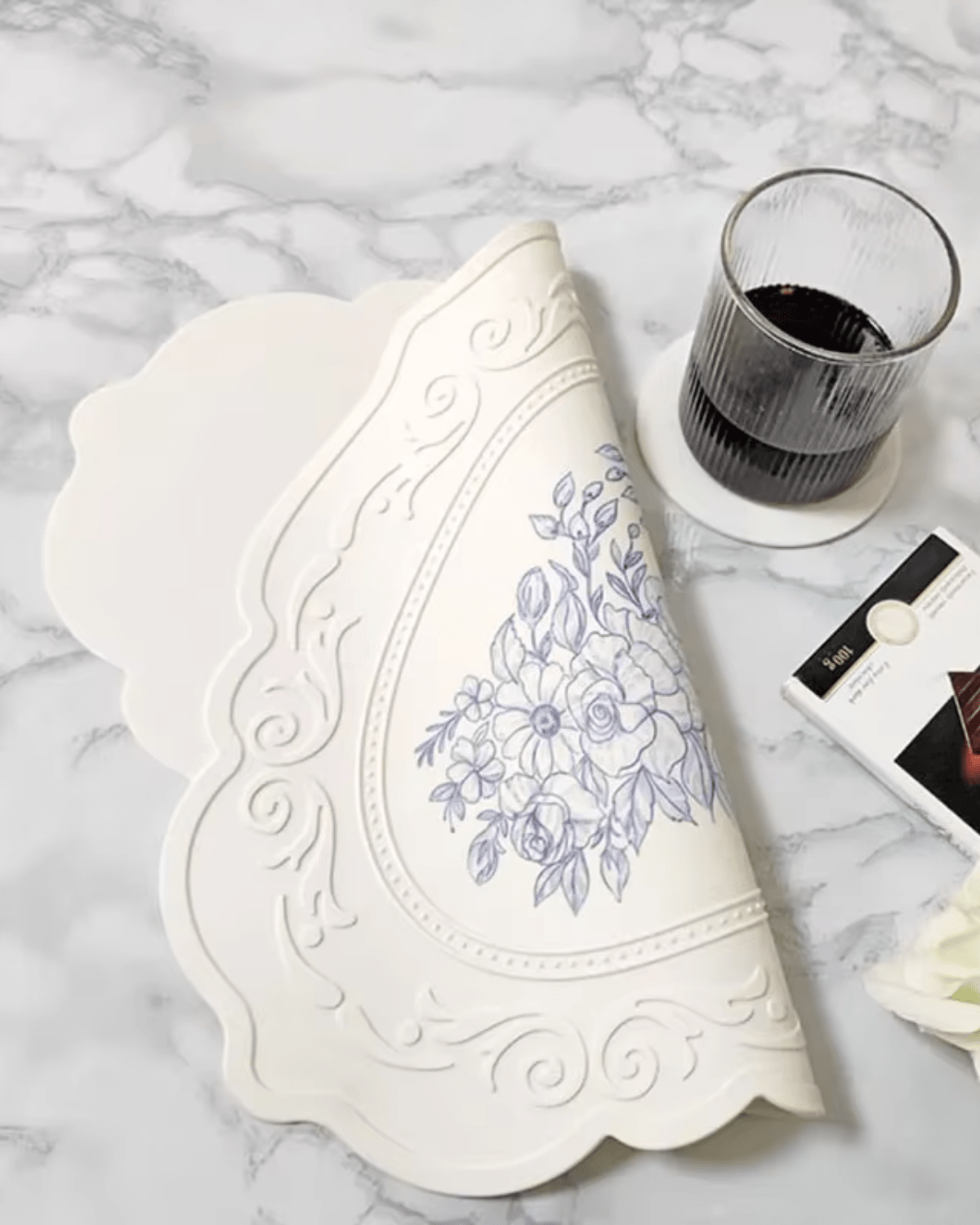 Set de table assiette Blanc - Matabledeco