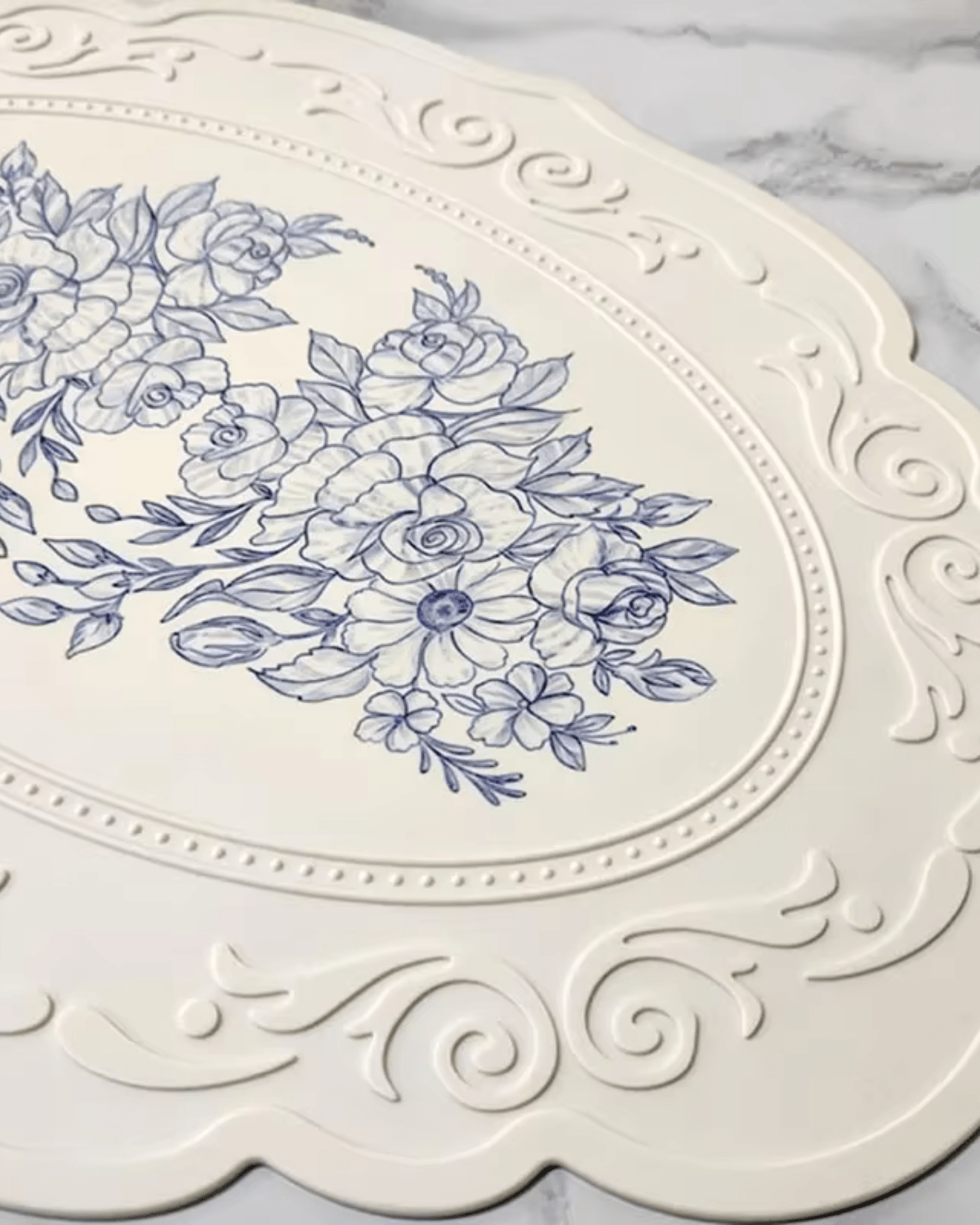 Set de table assiette Blanc - Matabledeco