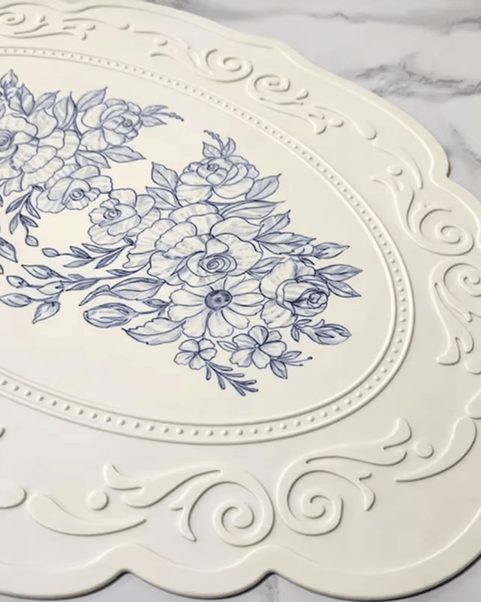 Set de table assiette Blanc - Matabledeco