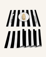 Set de table blanc et noir - Vignette | Matabledeco