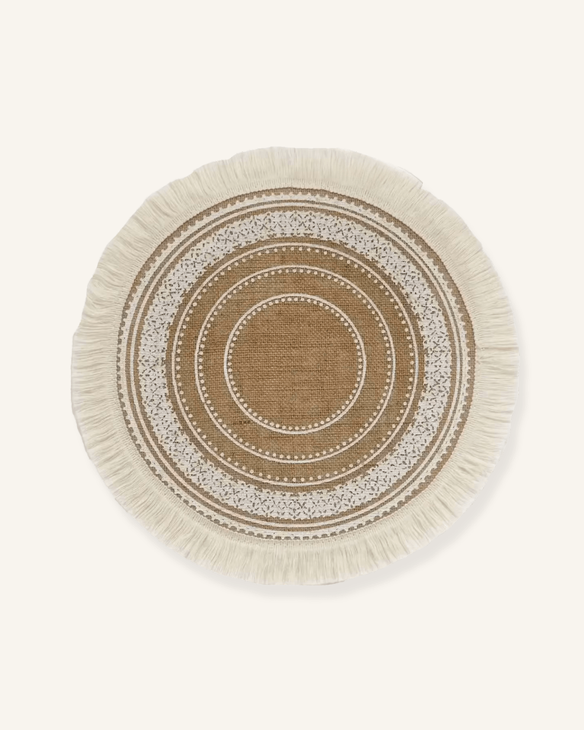 Set de table bohème chic Jute - Matabledeco