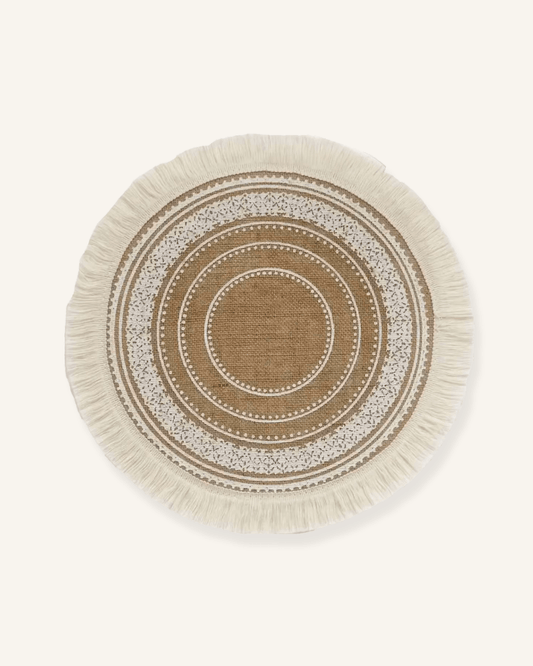 Set de table bohème chic Jute - Matabledeco