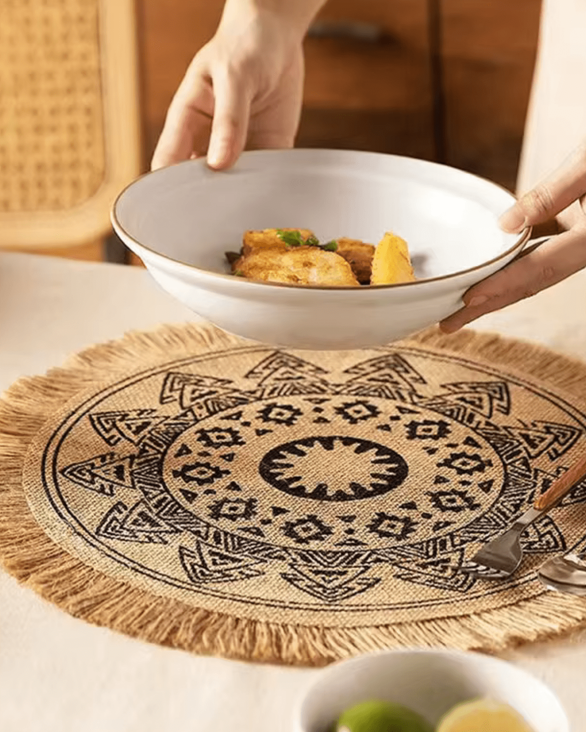 Set de table boheme Jute - Matabledeco