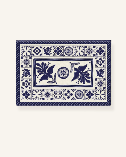 Set de table carreaux ciment Bleu Beige - Matabledeco
