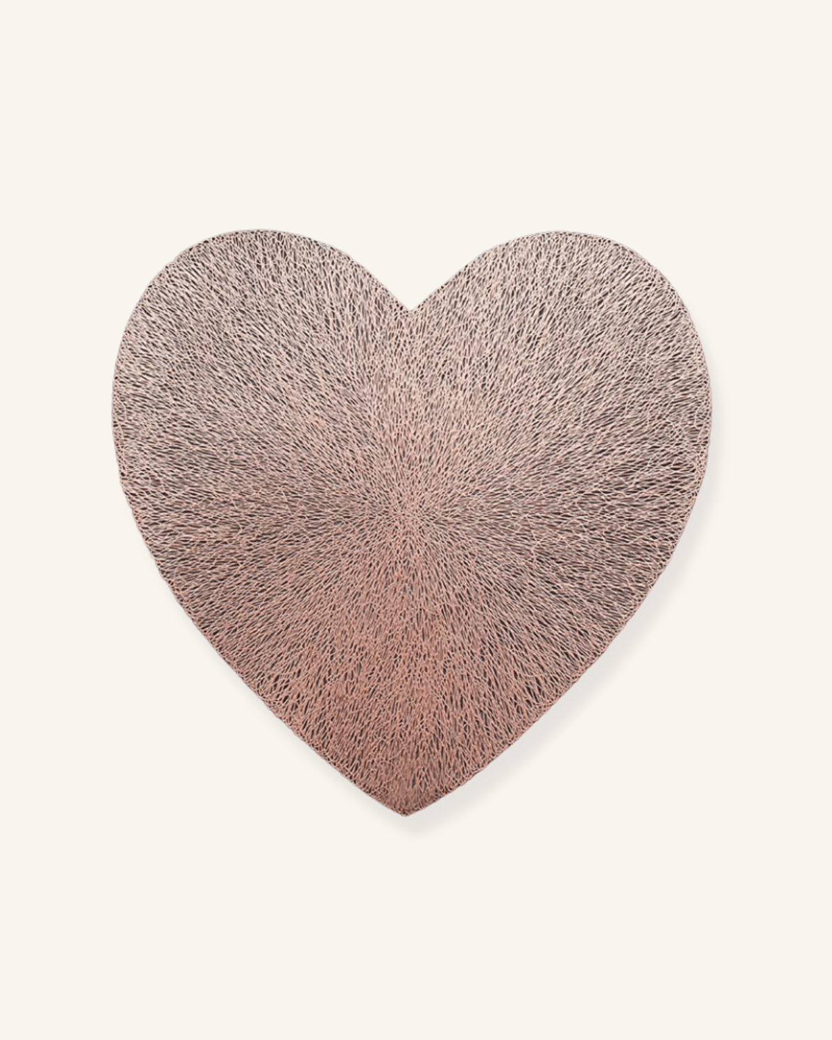 Set de table coeur Doré rose - Matabledeco