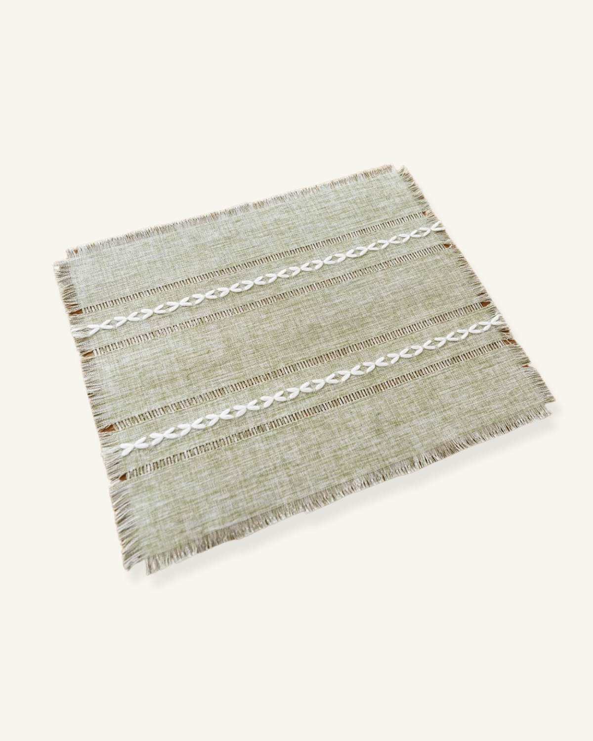 Set de table couture Vert - Matabledeco