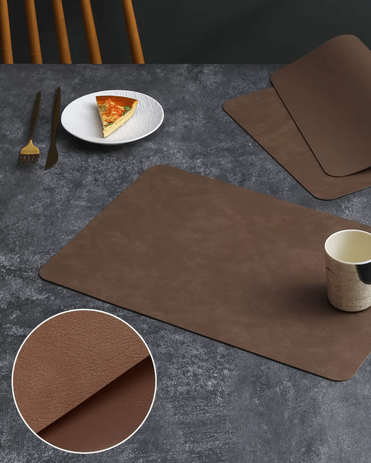 Set de table design luxe Café foncé - Matabledeco