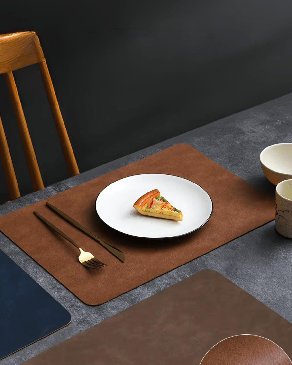 Set de table design luxe Marron - Matabledeco