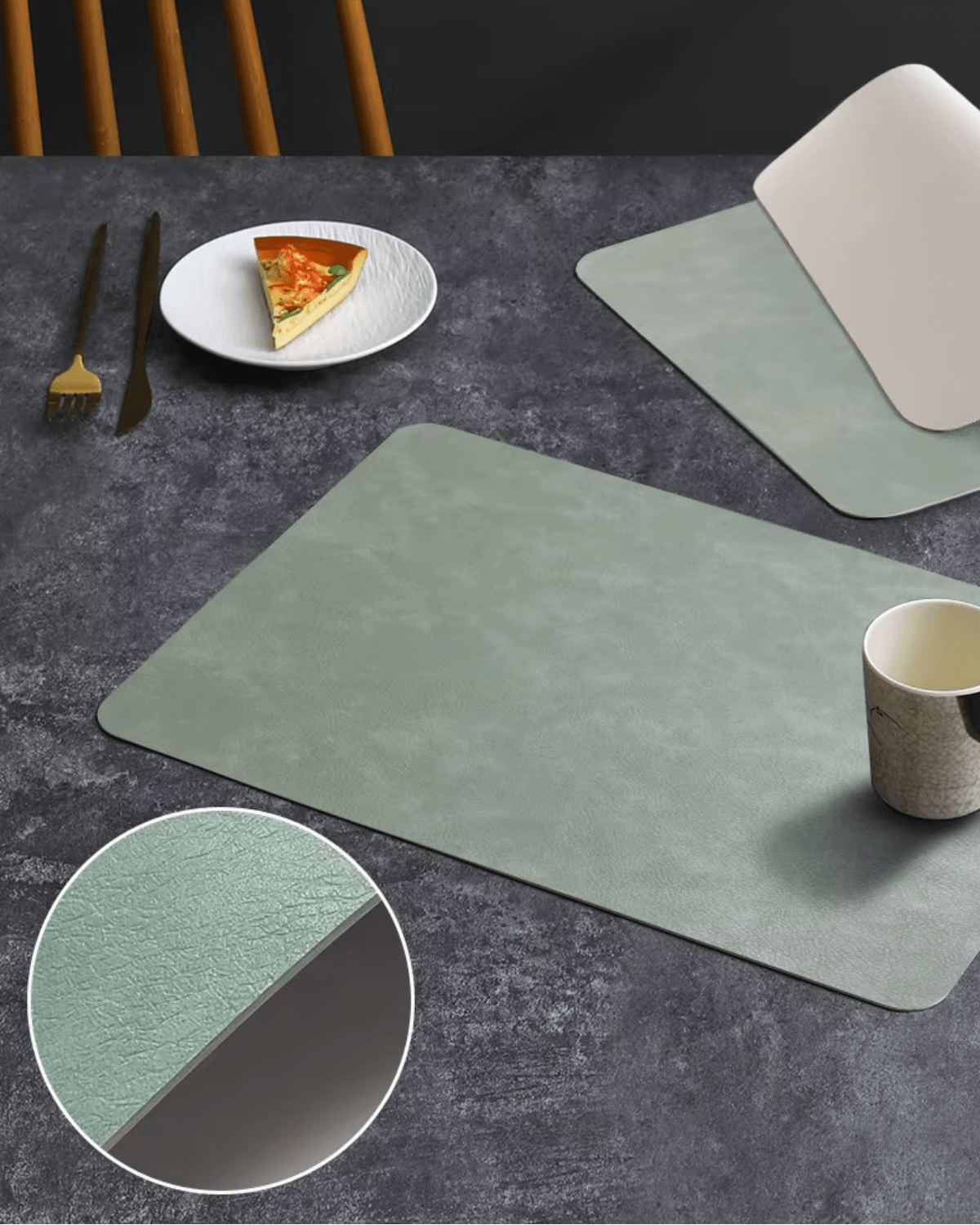 Set de table design luxe Vert - Matabledeco