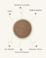 Set de table en paille - Vignette | Matabledeco