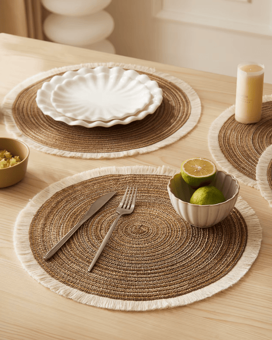 Set de table en paille Marron - Matabledeco