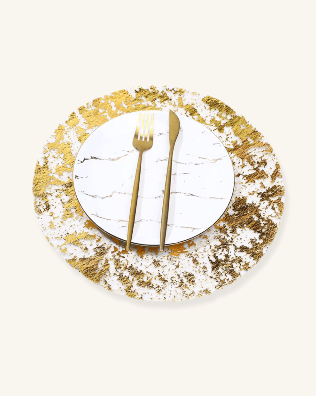 Set de table en papier Doré - Matabledeco