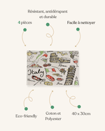 Set de table en papier italien - Vignette | Matabledeco