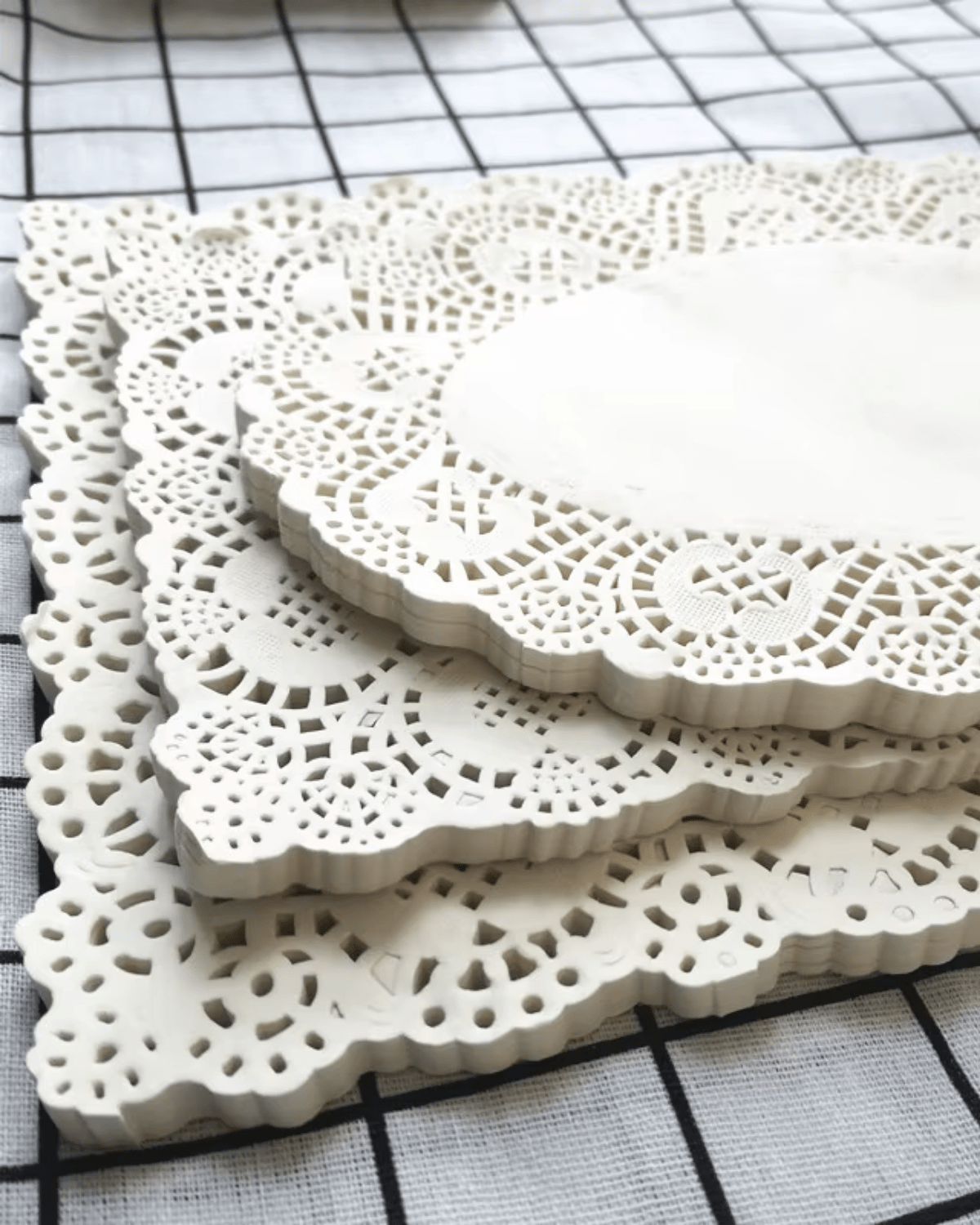 Set de table en papier jetable Blanc - Matabledeco