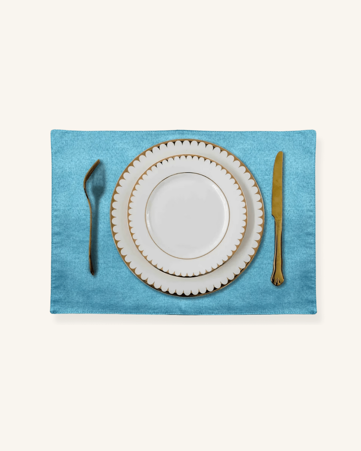 Set de table en tissu Bleu - Matabledeco
