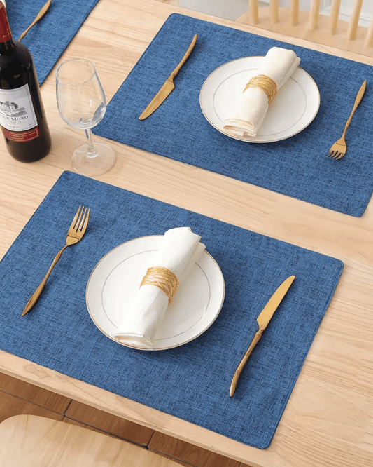 Set de table en tissu lavable Gris - Matabledeco