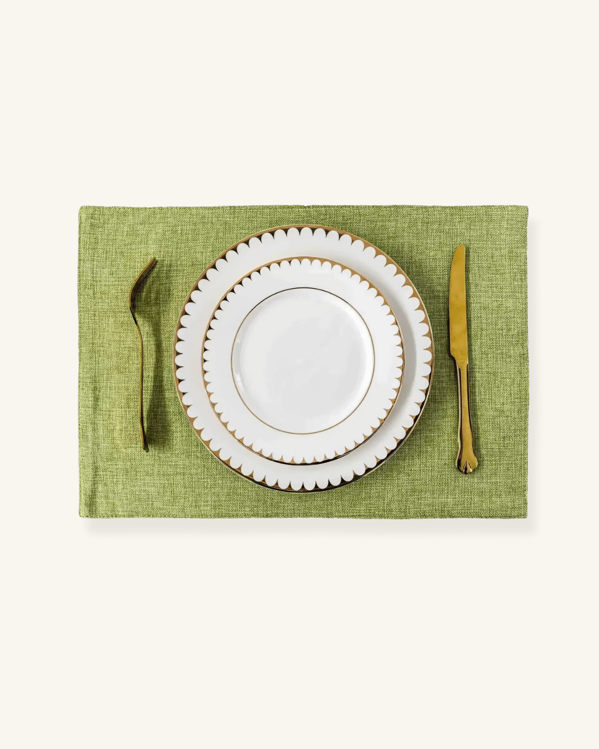 Set de table en tissu Vert - Matabledeco