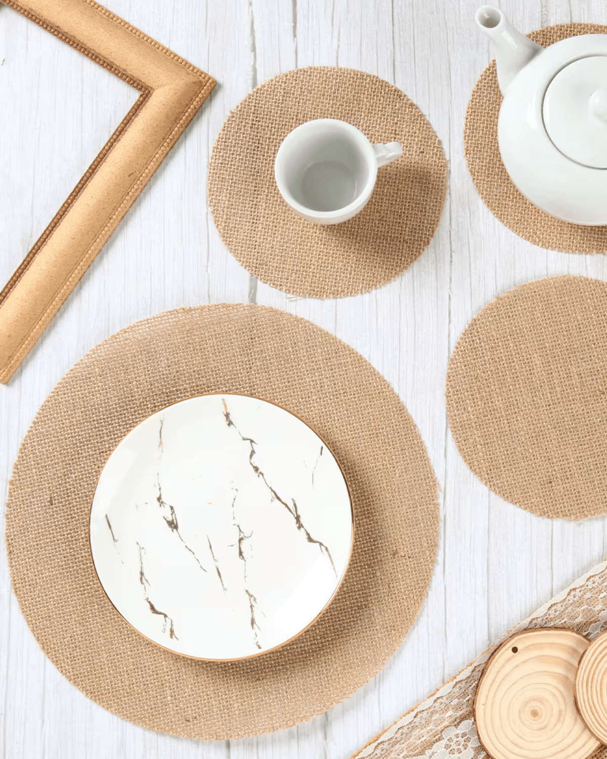 Set de table en toile de jute Jute - Matabledeco
