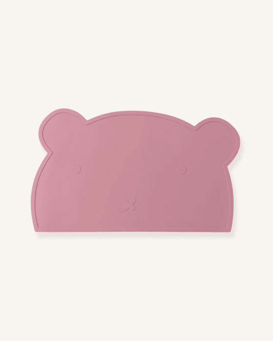 Set de table enfant silicone (bebe) Rose profond - Matabledeco