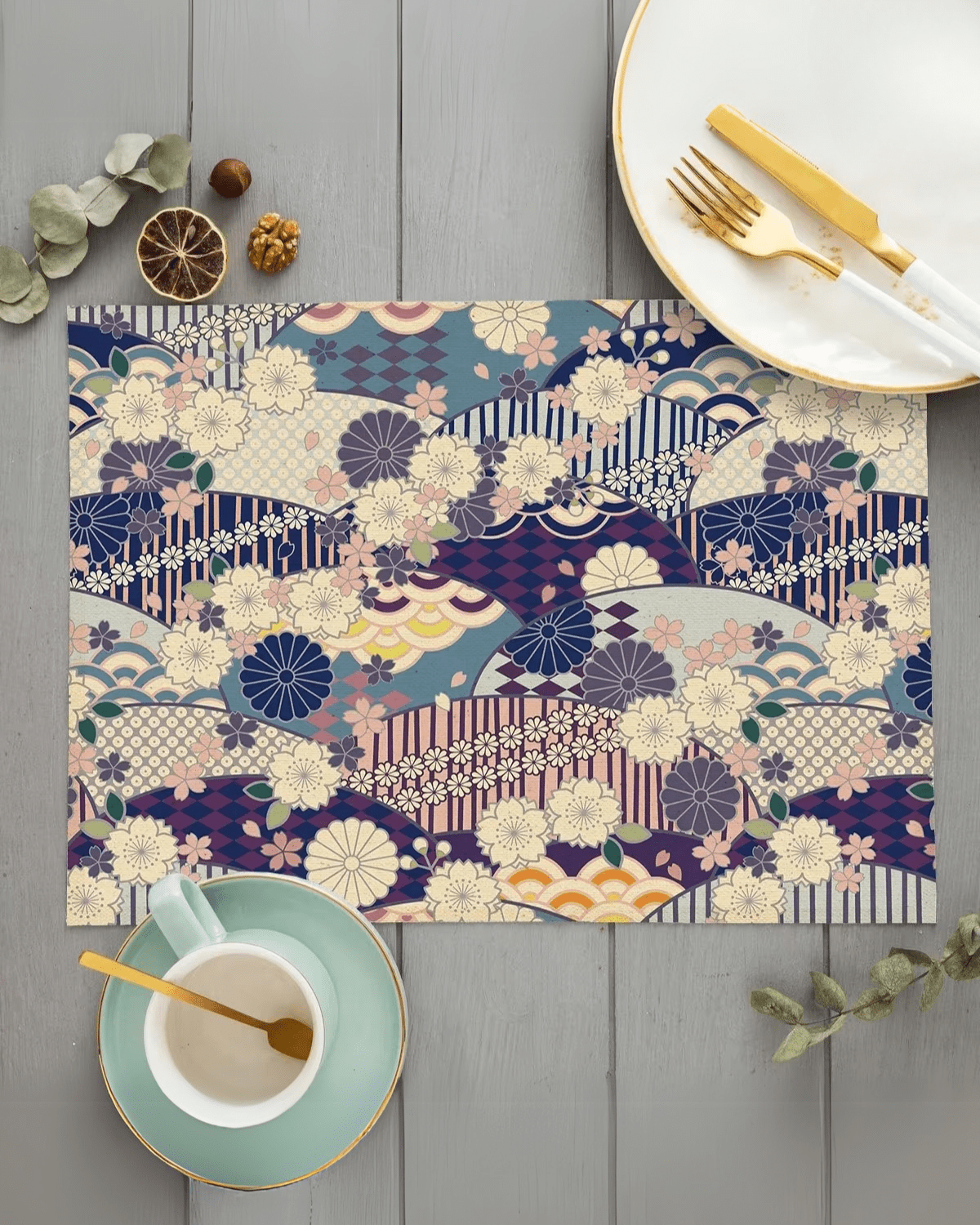Set de table imprimé japonais Motif - Matabledeco