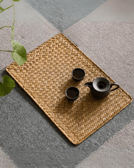 Set de table jonc de mer Marron - Matabledeco