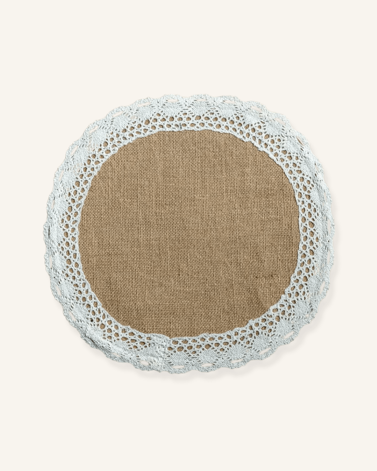 Set de table jute dentelle Jute - Matabledeco