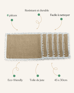 Set de table jute rectangulaire - Vignette | Matabledeco