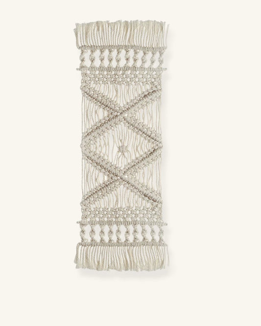 Set de table macramé Blanc - Matabledeco