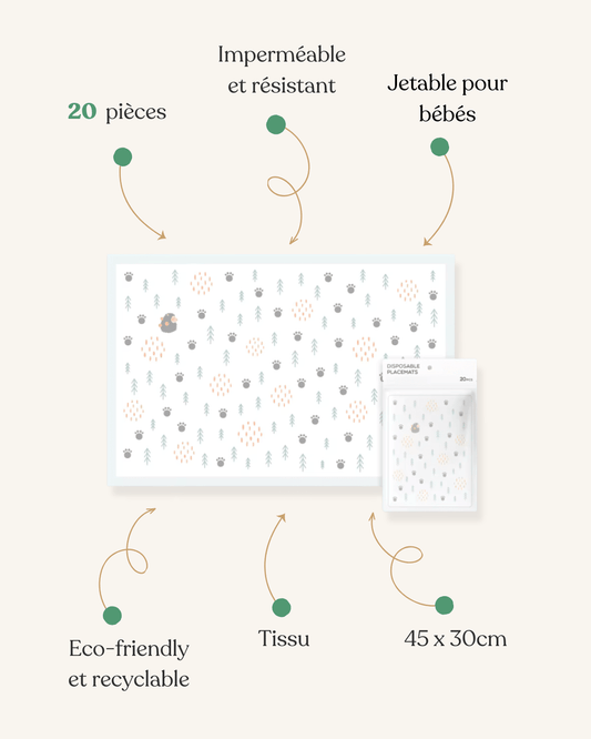 Set de table montessori Foret style - Matabledeco