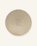 Set de table noir rond - Vignette | Matabledeco