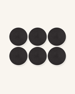 Set de table noir rond - Vignette | Matabledeco