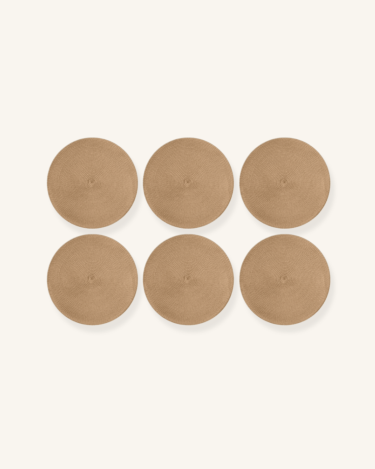 Set de table noir rond Noir - Matabledeco