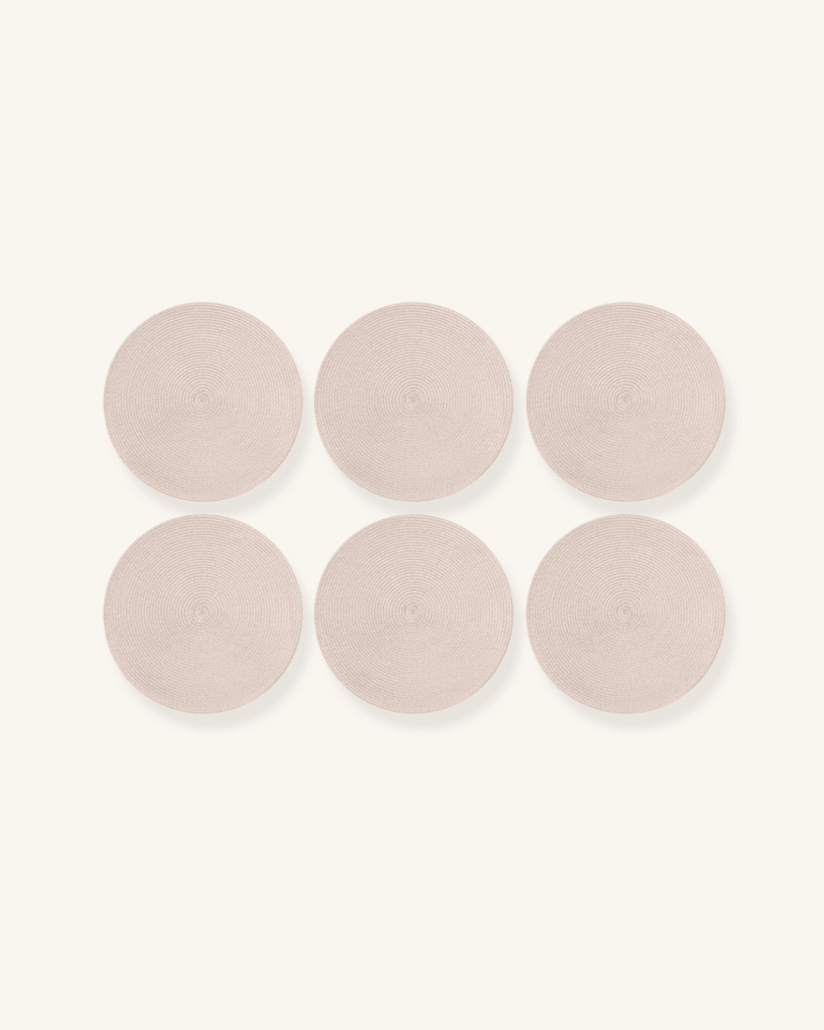 Set de table noir rond Noir - Matabledeco