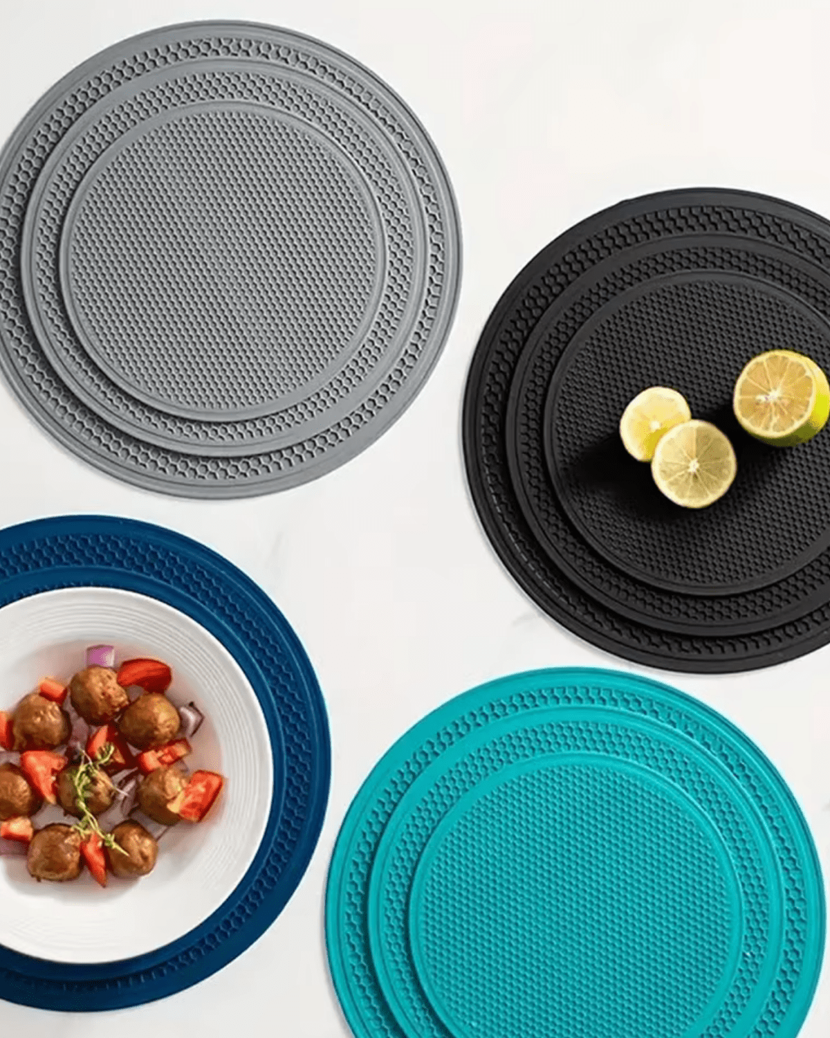 Set de table pas cher Bleu foncé - Matabledeco