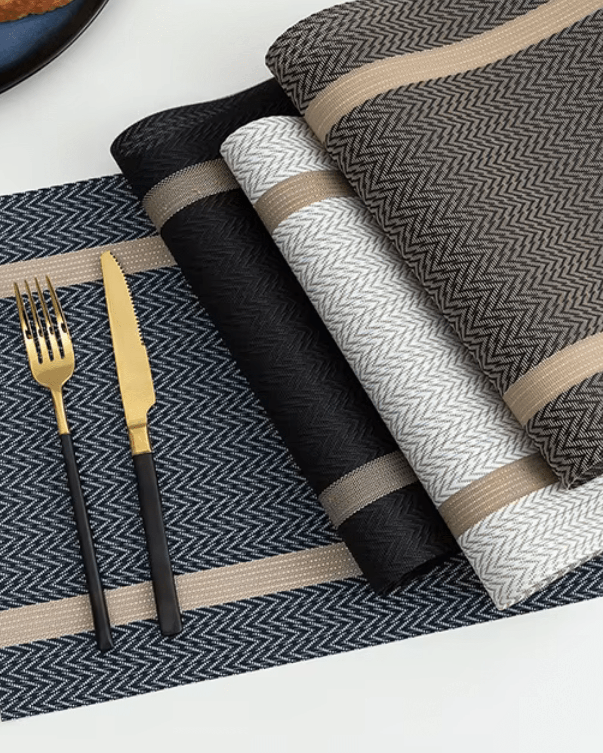 Set de table pvc souple Bleu - Matabledeco