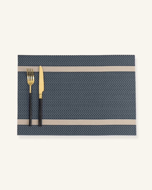 Set de table pvc souple Bleu - Matabledeco