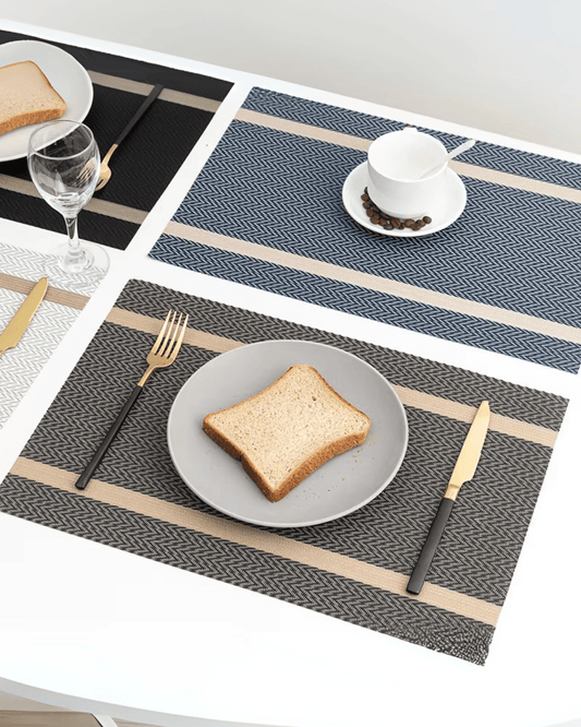 Set de table pvc souple Bleu - Matabledeco