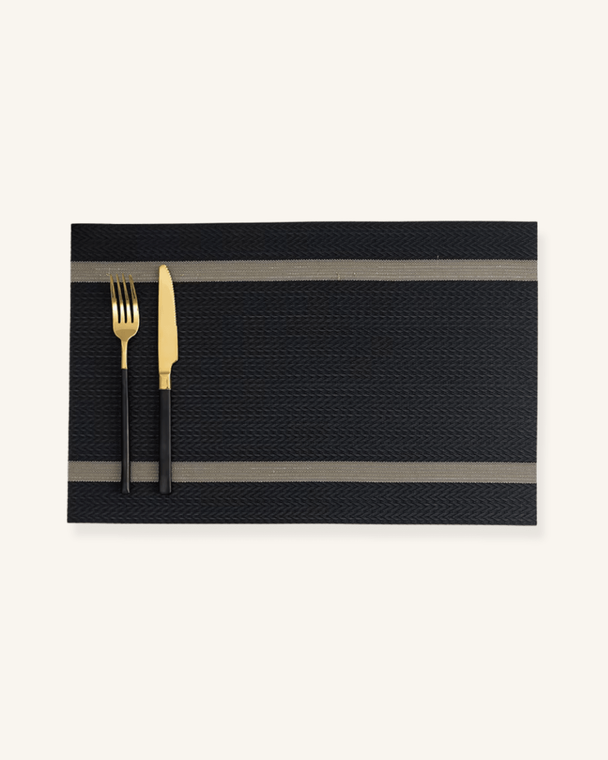 Set de table pvc souple Noir - Matabledeco