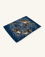 Set de table lin theme japon noir - Vignette | Matabledeco