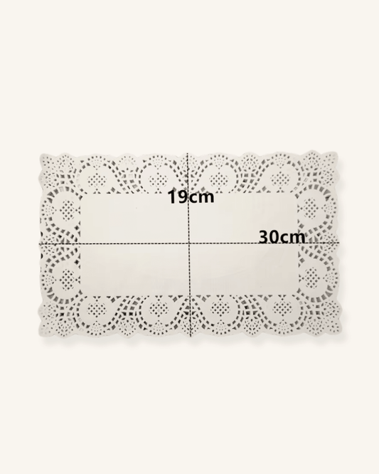 Set de table rectangulaire en papier jetable Blanc - Matabledeco