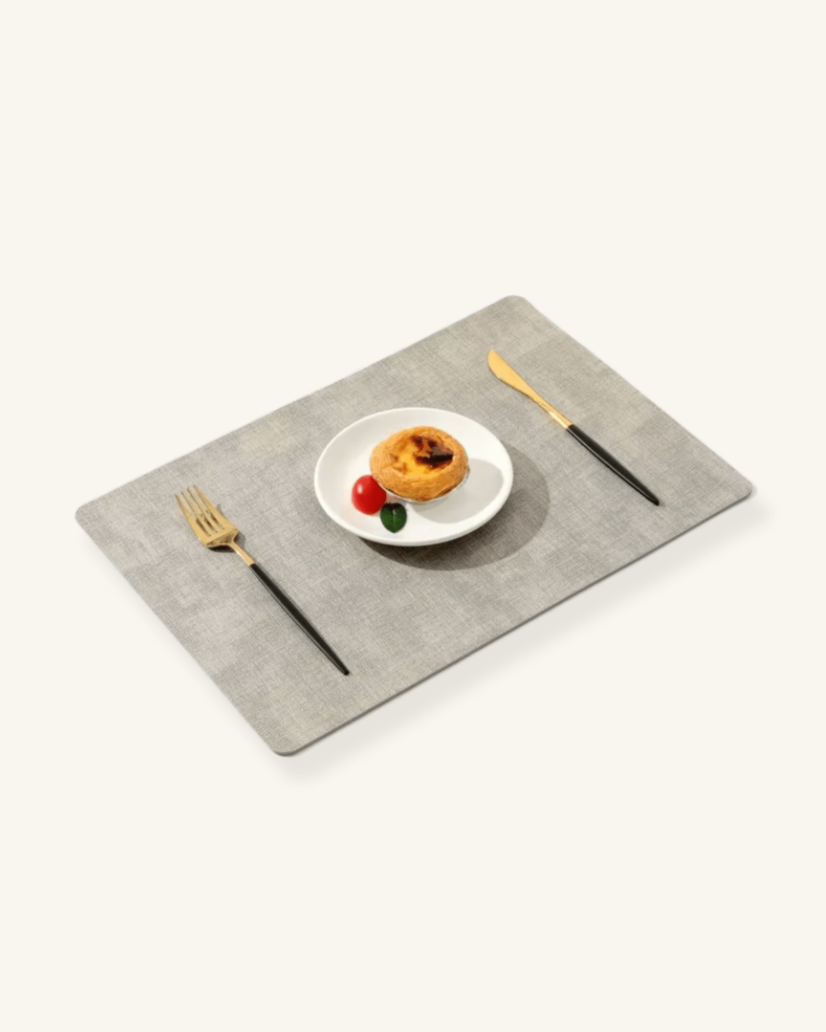 Set de table rigide épais Gris - Matabledeco