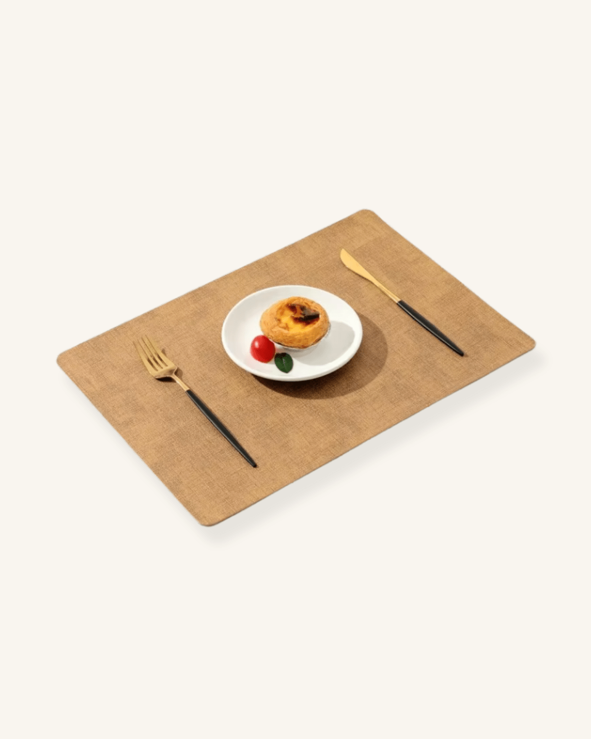 Set de table rigide épais Jaune clair - Matabledeco