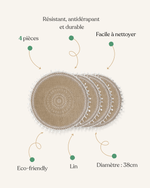 Set de table rond bohème - Vignette | Matabledeco