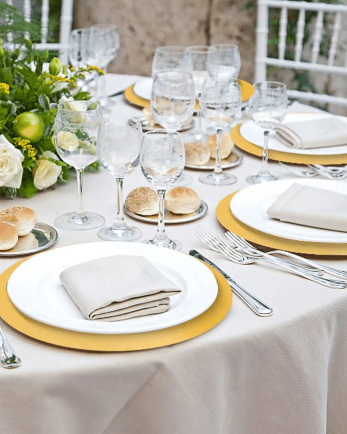 Set de table rond doré Doré - Matabledeco