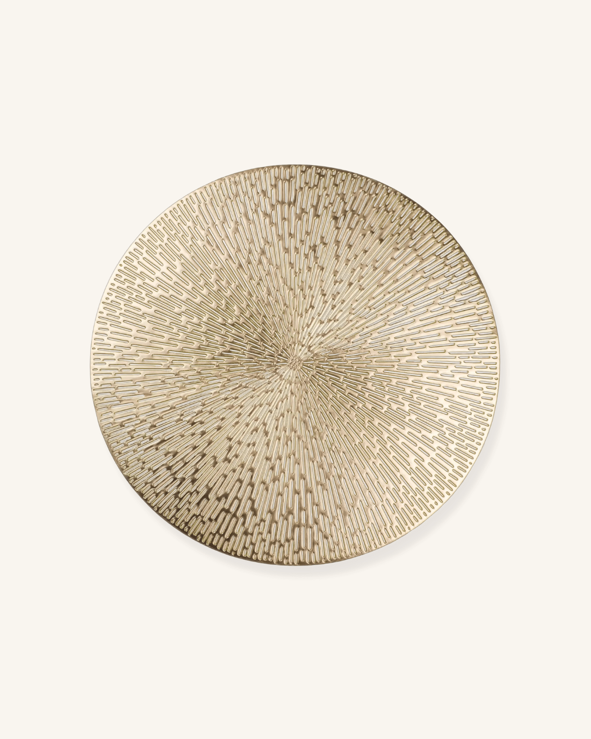 Set de table rond en pvc Doré - Matabledeco