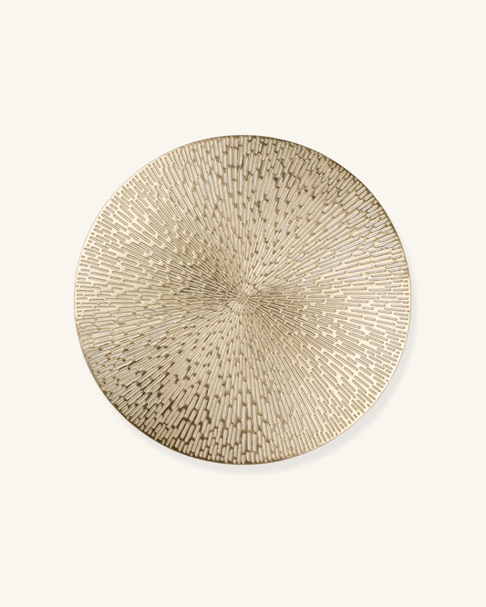 Set de table rond en pvc Doré - Matabledeco